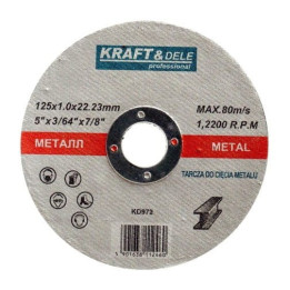 Tarcza do metalu 125x1,0x22,23 KD972