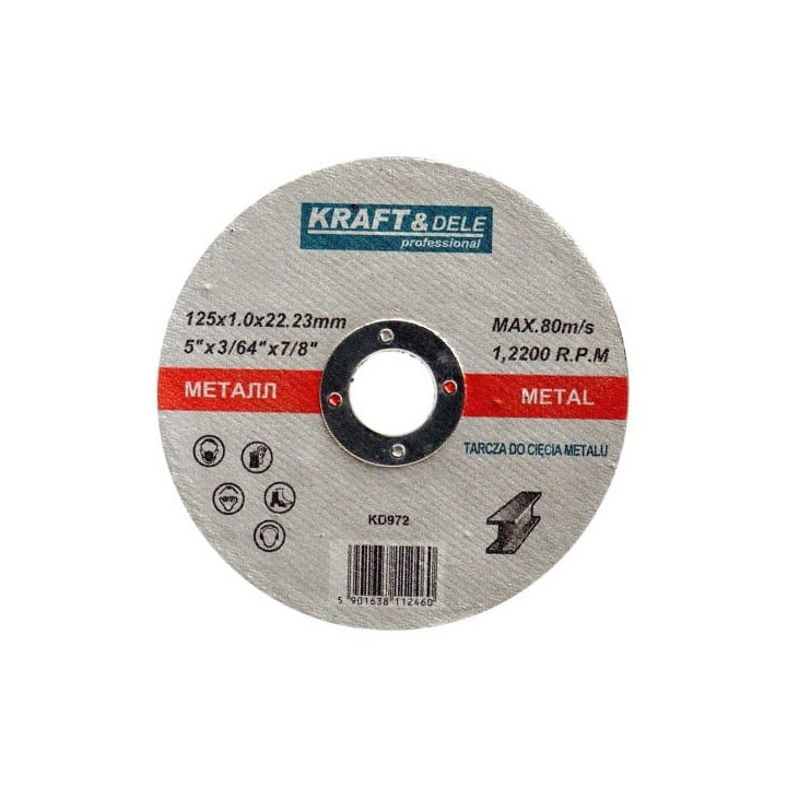 Tarcza do metalu 125x1,0x22,23 KD972