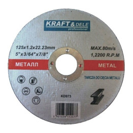 Tarcza do metalu 125x1,2x22,23mm KD973