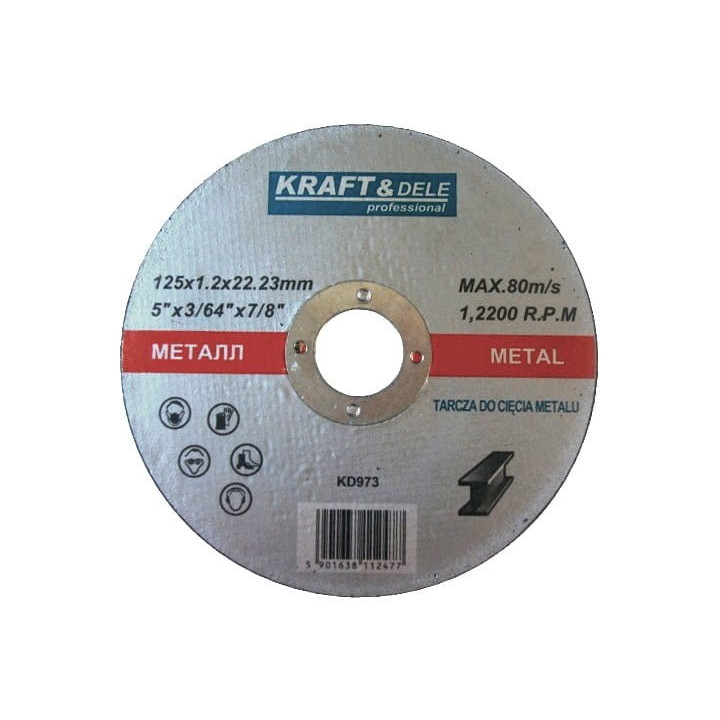 Tarcza do metalu 125x1,2x22,23mm KD973