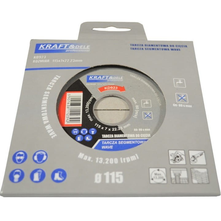 Tarcza segmentowa do cięcia 115x7x22,23mm KD923
