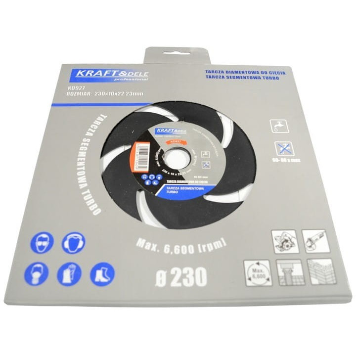 Tarcza segmentowa do cięcia 230x10x22,23 TURBO  KD927