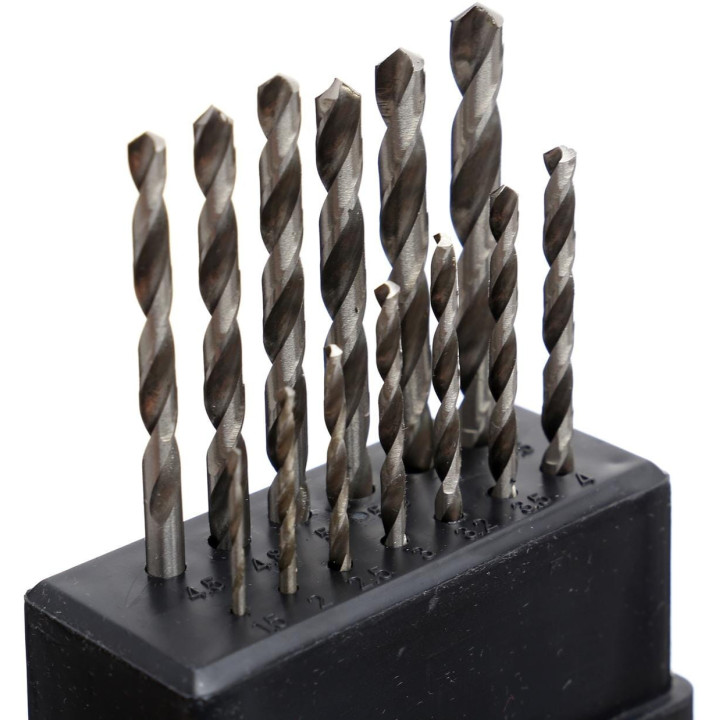 Wiertła do metalu i drewna HSS 13szt. KD10223