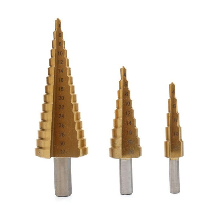 Wiertła stopniowe 4-32mm 3szt. KD10244