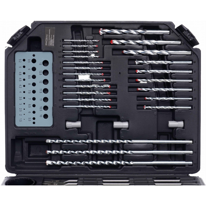 Komplet otwornic, dłut, bitów - 300el. KD998