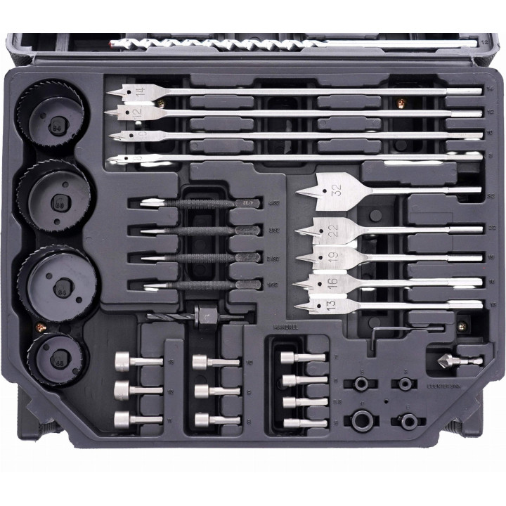 Komplet otwornic, dłut, bitów - 300el. KD998
