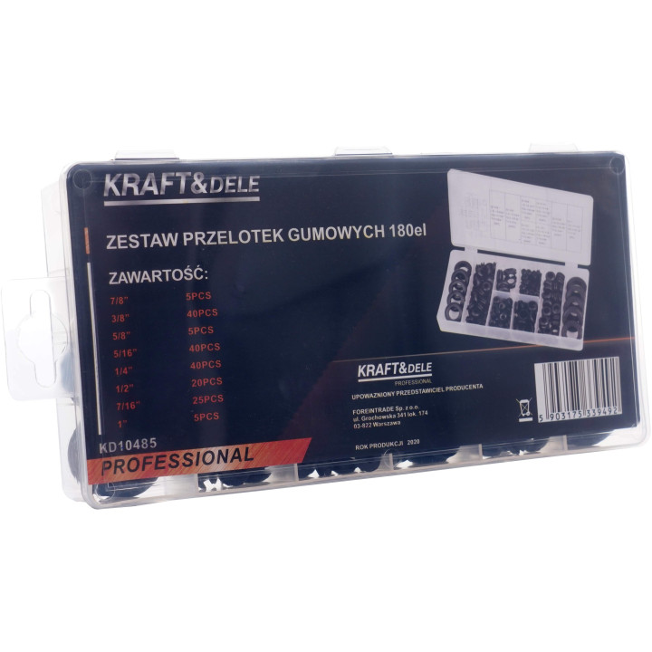 Przelotki gumowe 180el. KD10485