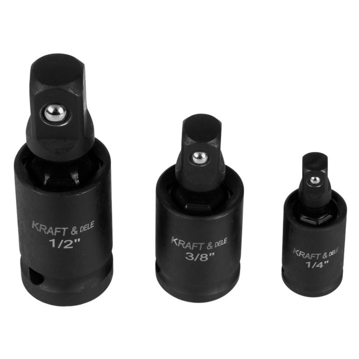 Przeguby kulowe udarowe zestaw 1/2" 1/4" 3/8" KD10530