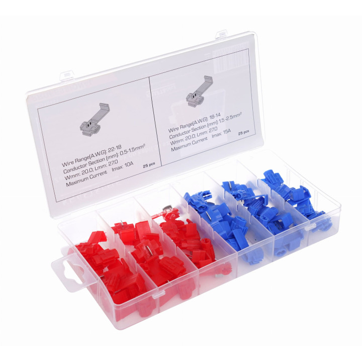 Zestaw szybkozłączek do kabli 50szt. KD10481