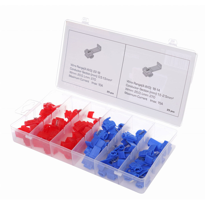 Zestaw szybkozłączek do kabli 50szt. KD10481