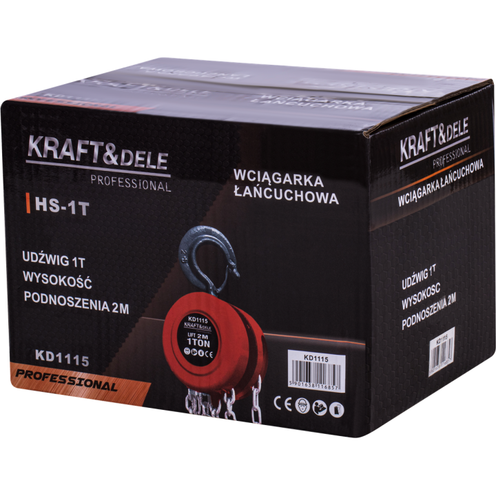 Wyciągarka łańcuchowa 1T KD1115