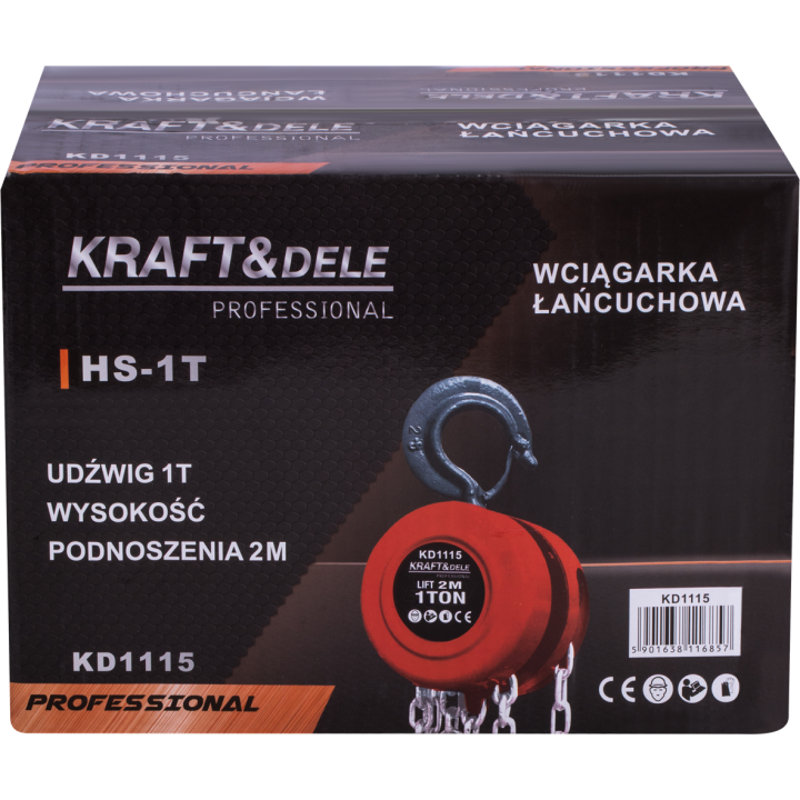 Wyciągarka łańcuchowa 1T KD1115