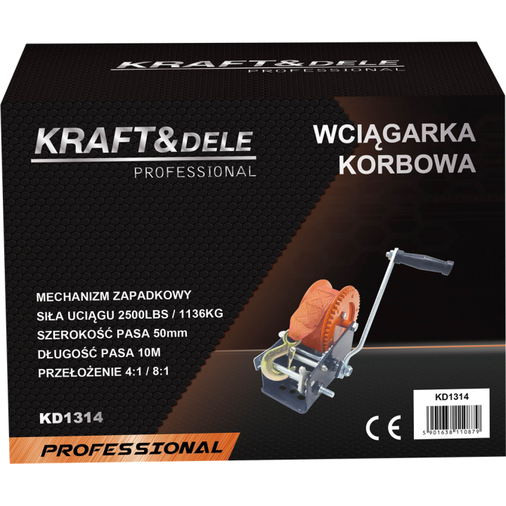 Wciągarka korbowa pasowa 2500Ibs KD1314