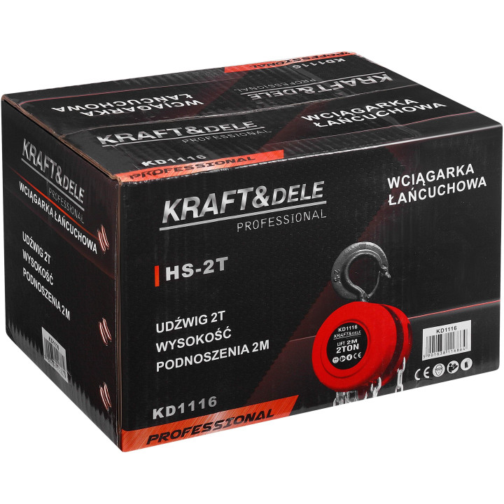Wyciągarka łańcuchowa 2T 2m KD1116