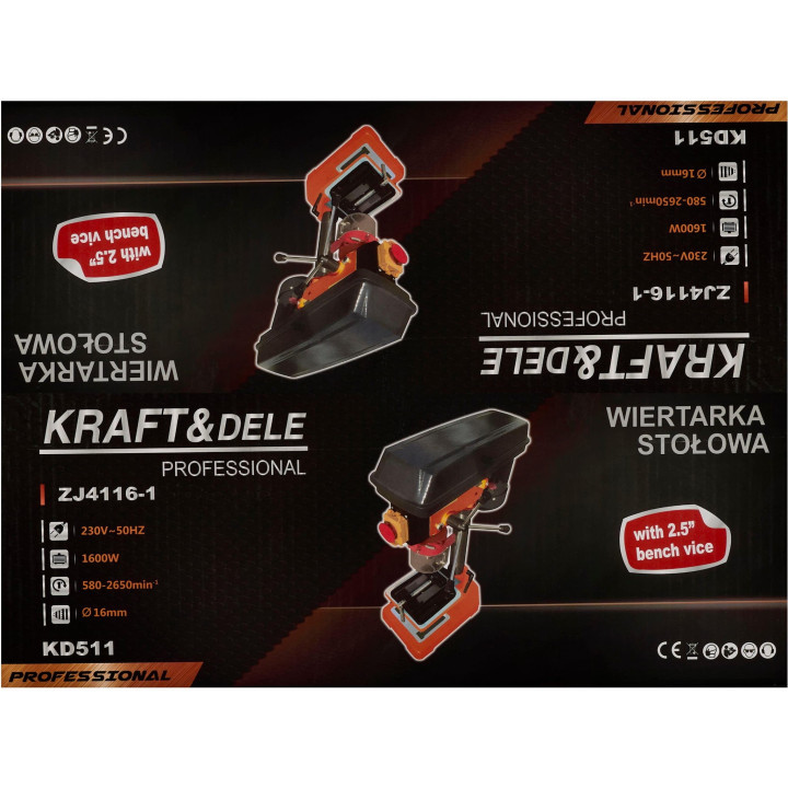 Wiertarka stołowa 1600W KD511