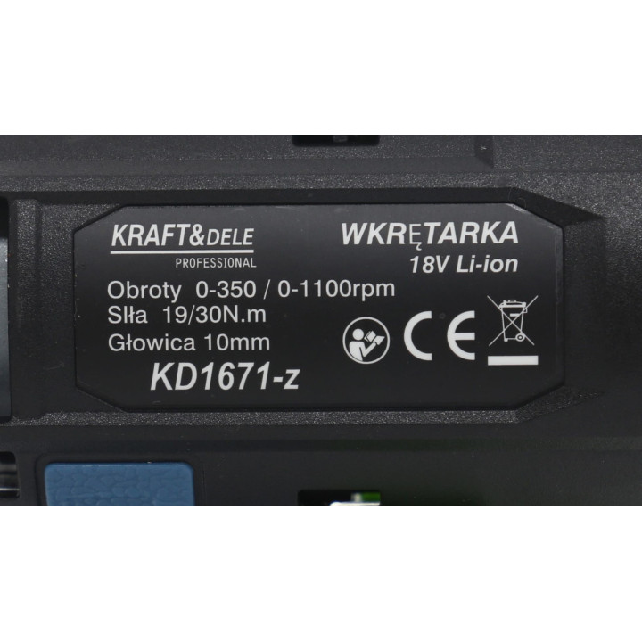 WKRĘTARKA 18V LI-ION 2 BATERIE KING SERIES
