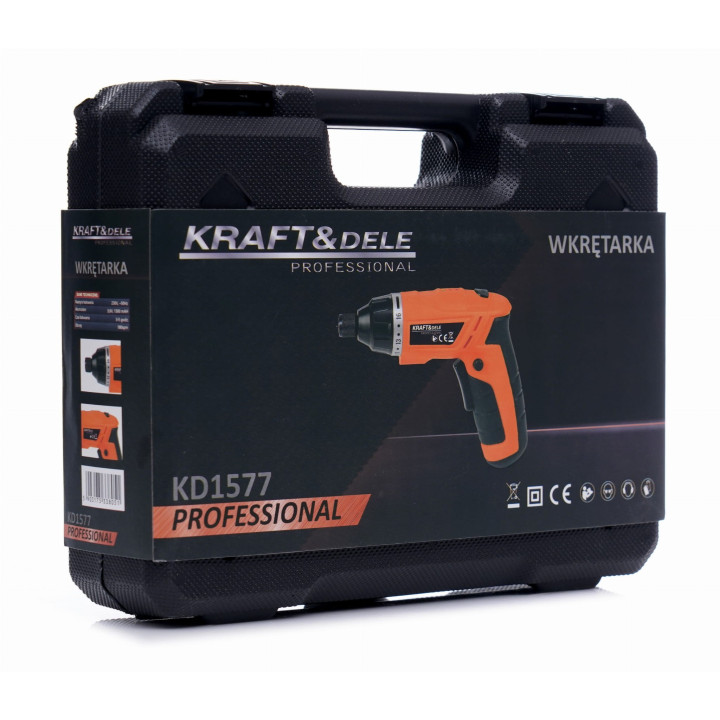 Wkrętarka AKU 1300mAh + Bity + Walizka KD1577