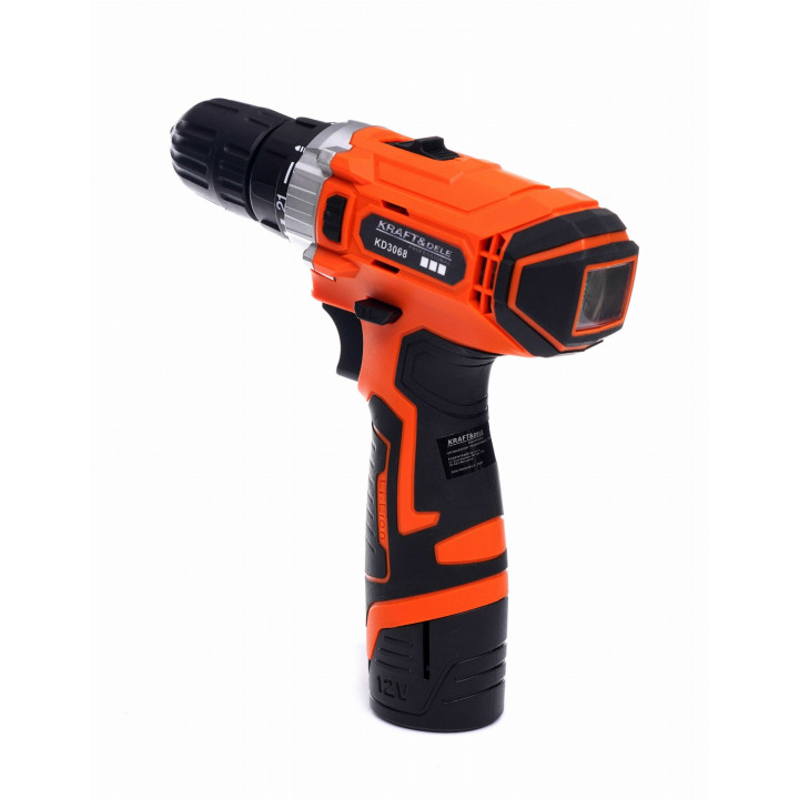 Wkrętarka wiertarka akumulatorowa 12V Li-ion LCD KD3068