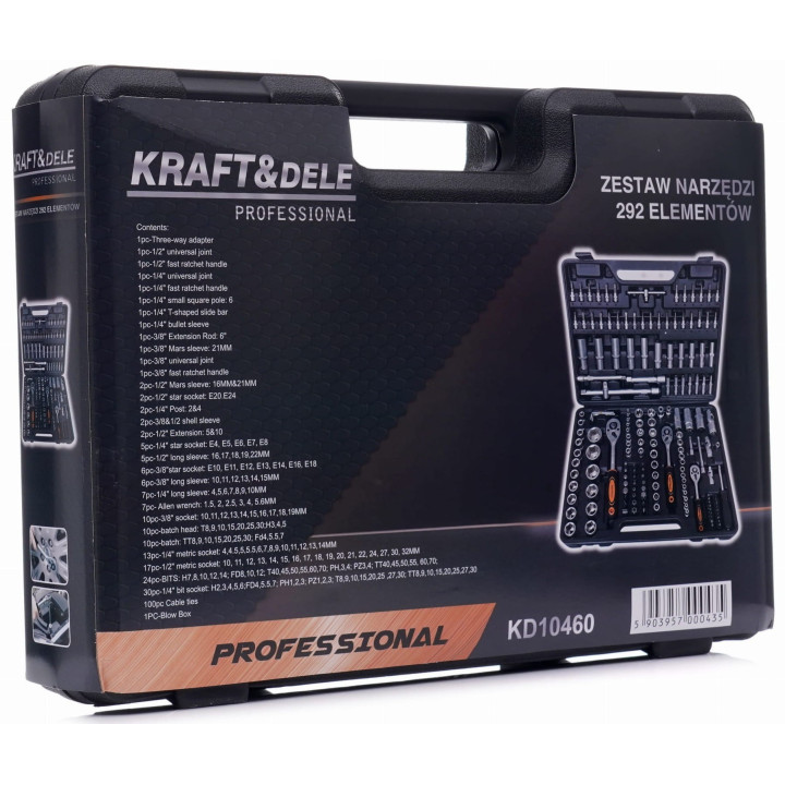 Zestaw narzędzi 292el. KD10460