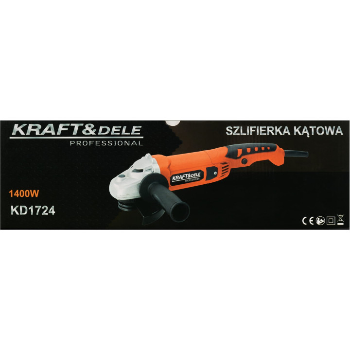 SZLIFIERKA KĄTOWA 1400W 125mm 12000rpm KD1724