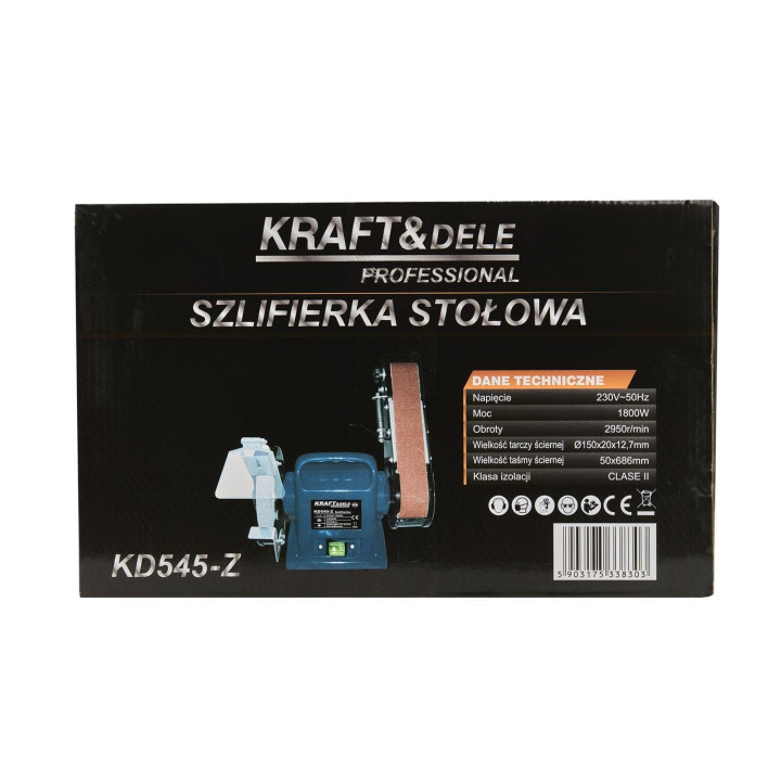 SZLIFIERKA STOŁOWA TAŚMOWA 1800W KD545-Z