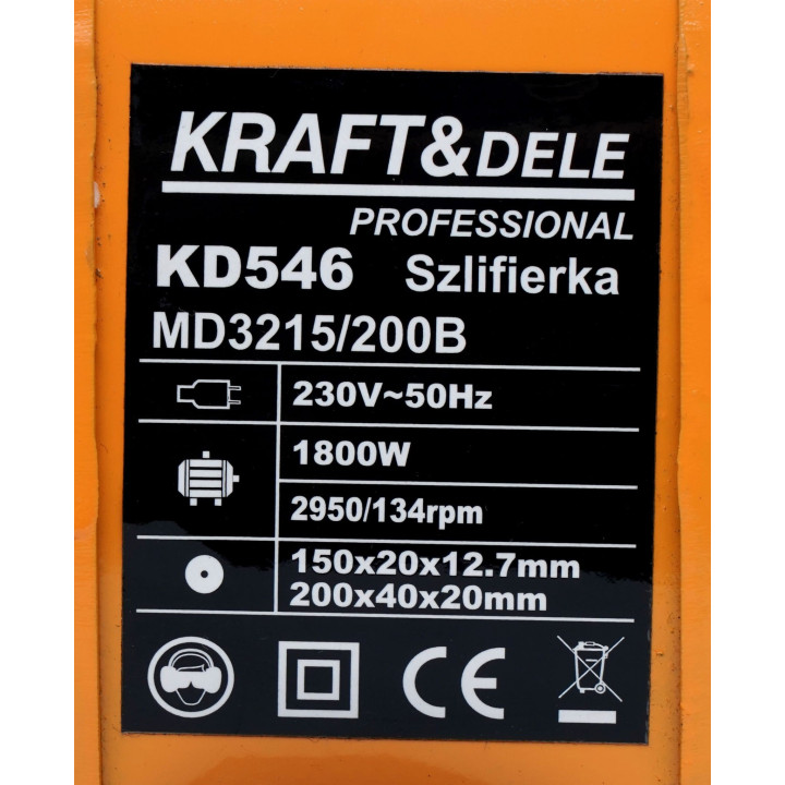 Szlifierka stołowa mokro/sucho 1800W KD546-Z