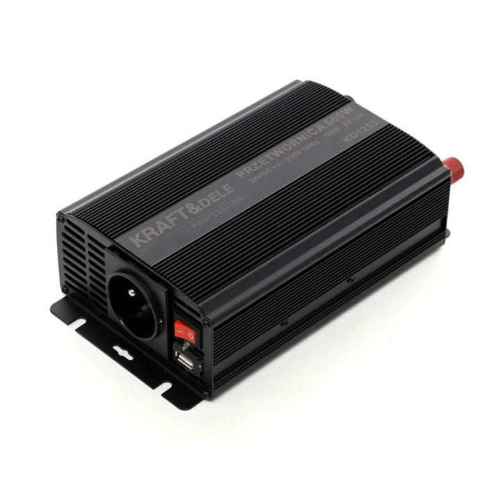 Przetwornica samochodowa 500W 12/24V - 230V