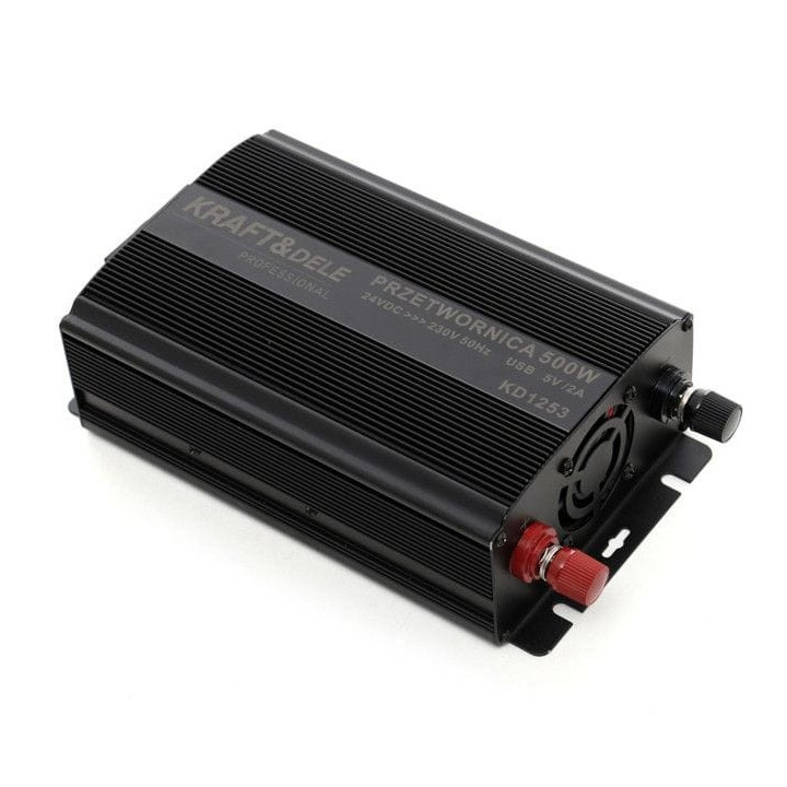 Przetwornica samochodowa 500W 12/24V - 230V