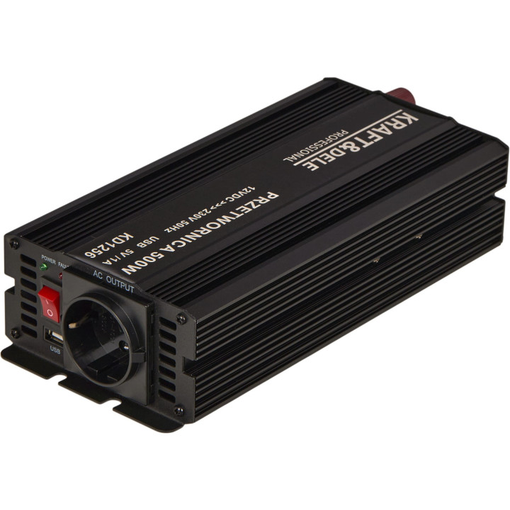 Przetwornica napięcia 12V na 230V 500/1000W CZYSTA SINUSOIDA KD1256