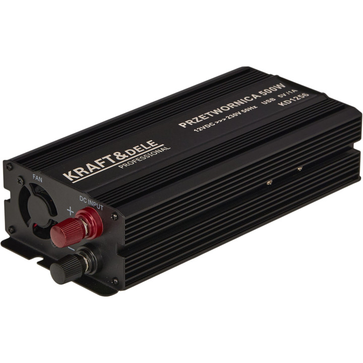 Przetwornica napięcia 12V na 230V 500/1000W CZYSTA SINUSOIDA KD1256