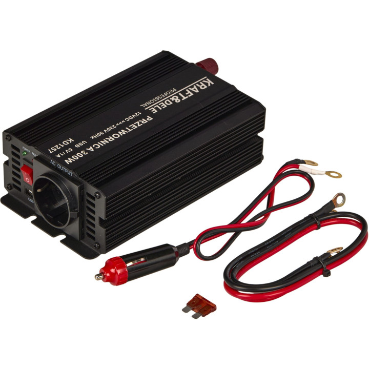 Przetwornica napięcia  12V na 230V 300 / 600W CZYSTA SINUSOIDA KD1257