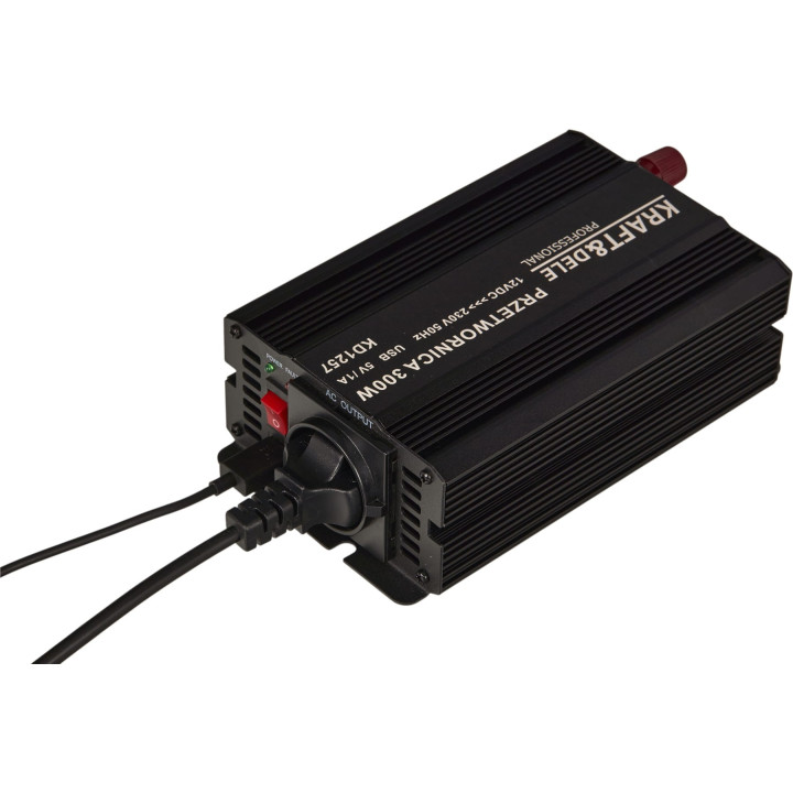 Przetwornica napięcia  12V na 230V 300 / 600W CZYSTA SINUSOIDA KD1257