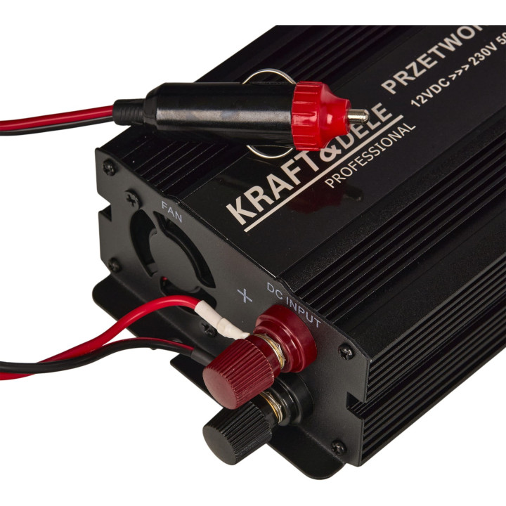Przetwornica napięcia  12V na 230V 300 / 600W CZYSTA SINUSOIDA KD1257