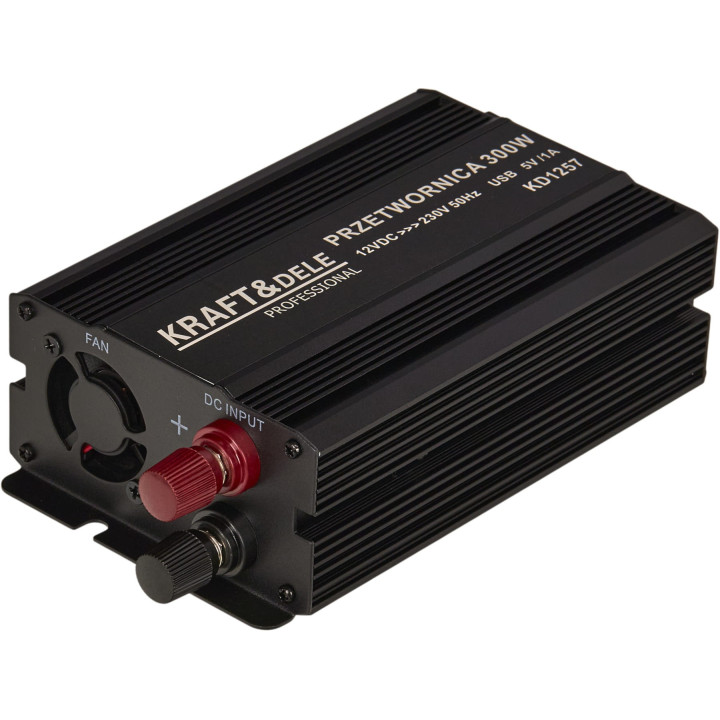 Przetwornica napięcia  12V na 230V 300 / 600W CZYSTA SINUSOIDA KD1257
