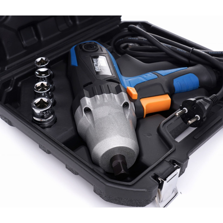 Elektryczny klucz udarowy 1/2" + walizka + nasadki KD1796