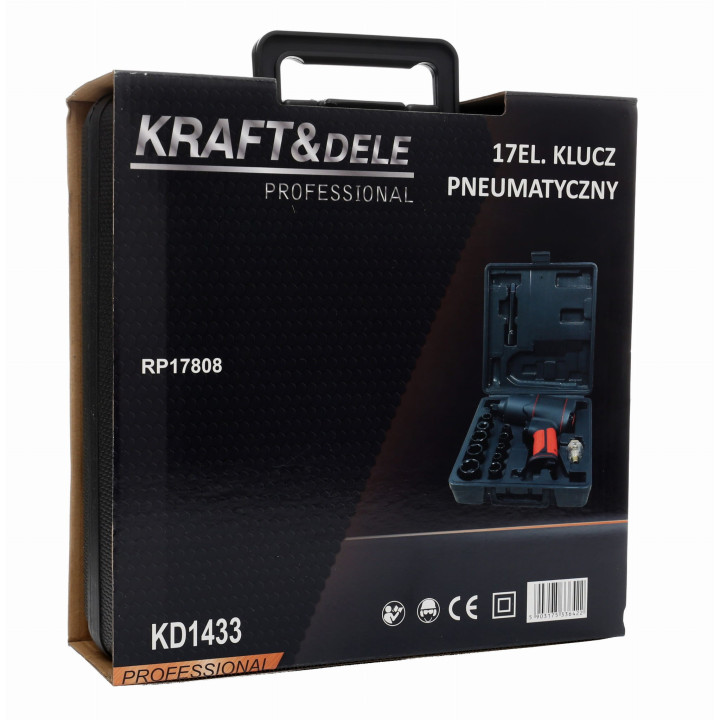KLUCZ PNEUMATYCZNY 1/2" 1900Nm 17 elementów KD1433