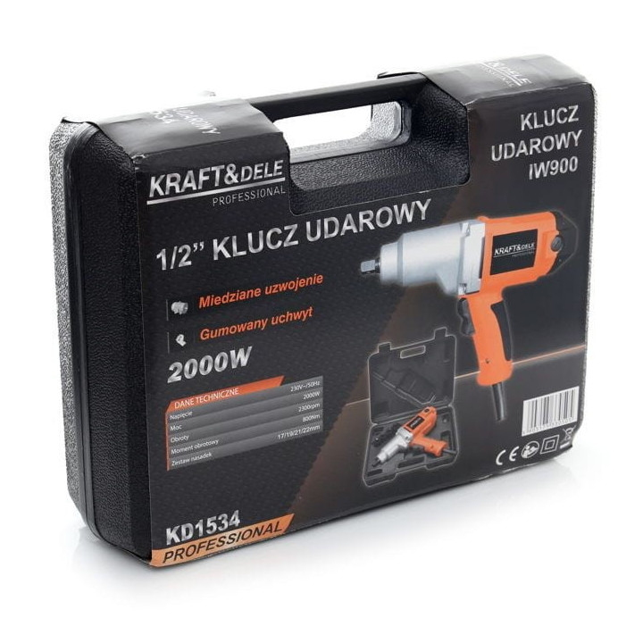 Klucz udarowy 2000W 800Nm KD1534