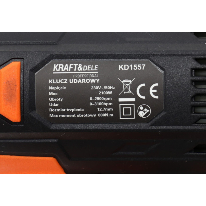 ELEKTRYCZNY KLUCZ UDAROWY 2100W 1/2" KD1557