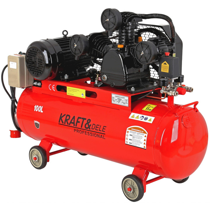 Kompresor Olejowy 100L 3 Tłoki 400V KD405