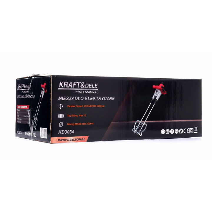 MIESZADŁO ELEKTRYCZNE HEX 13 120mm 2800W KD3034