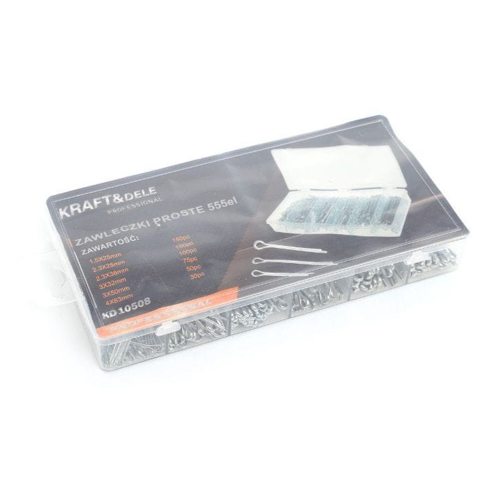 Zawleczki proste 555 szt. KD10508