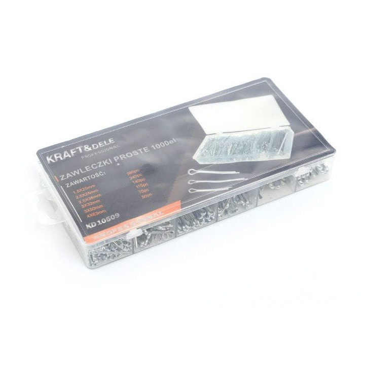 Zawleczki proste 1000 szt. KD10509