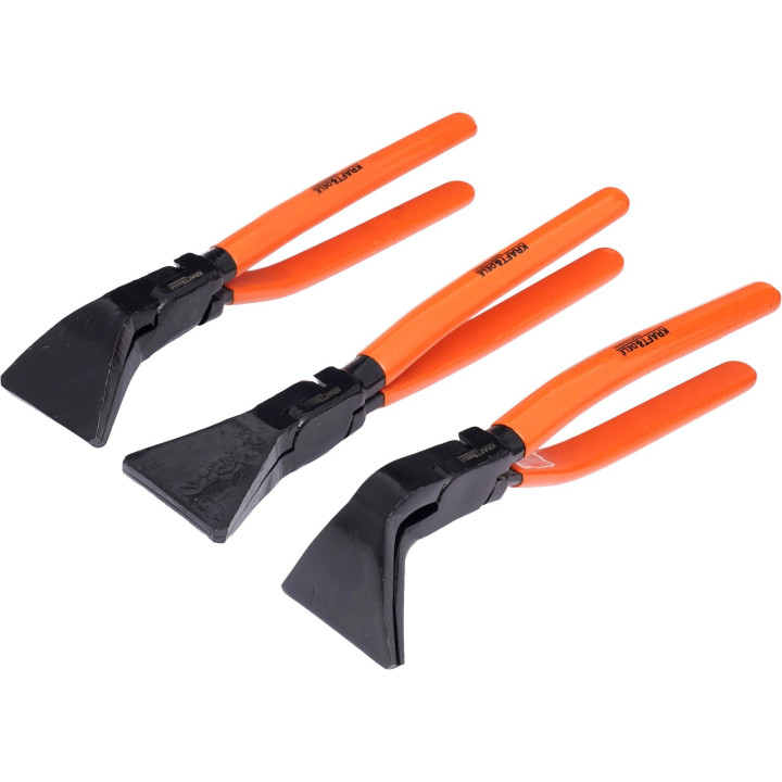 KOMPLET SZCZYPIEC DEKARSKICH DO GIĘCIA BLACHY 180° / 90° / 45° 275mm KD10453