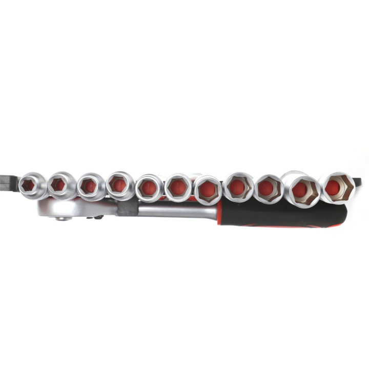 Komplet Nasadek z Grzechotką 1/2" KD10108  19cz.