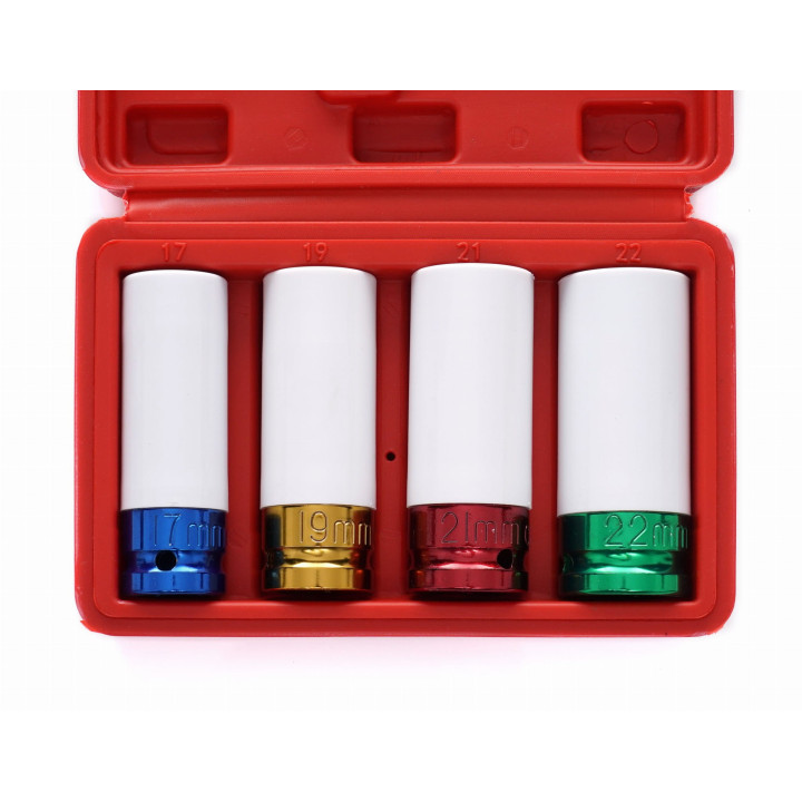 Nasadki do felg 17/19/21/22mm zestaw 1/2" KD10523