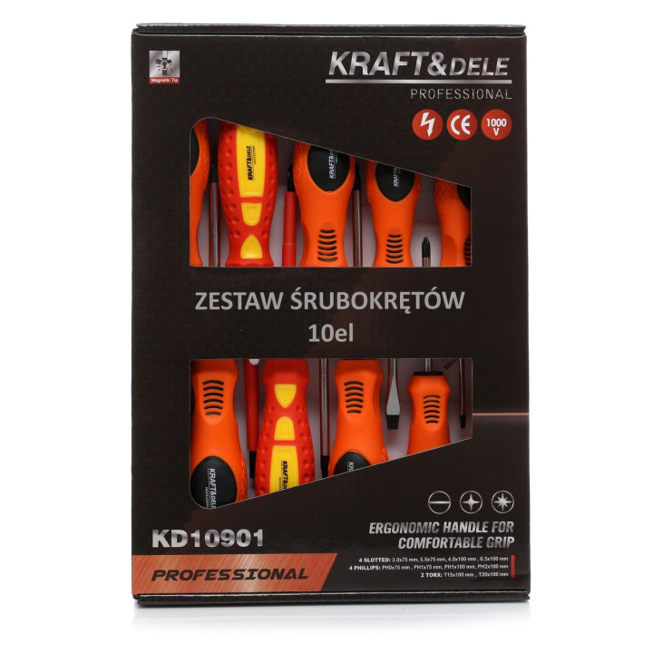 Zestaw śrubokrętów 10el. KD10901