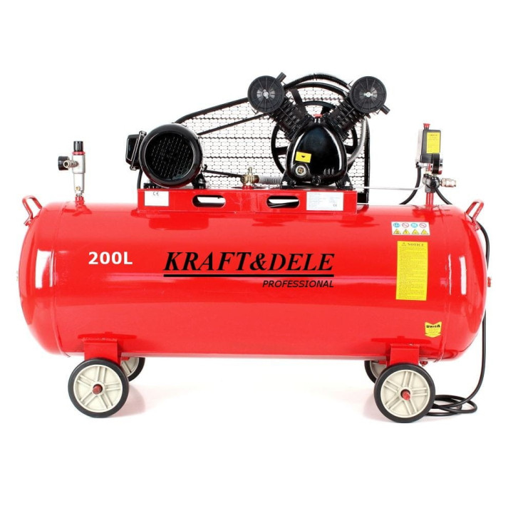 Kompresor olejowy 200L 2 tłoki KD1473 +Separator!