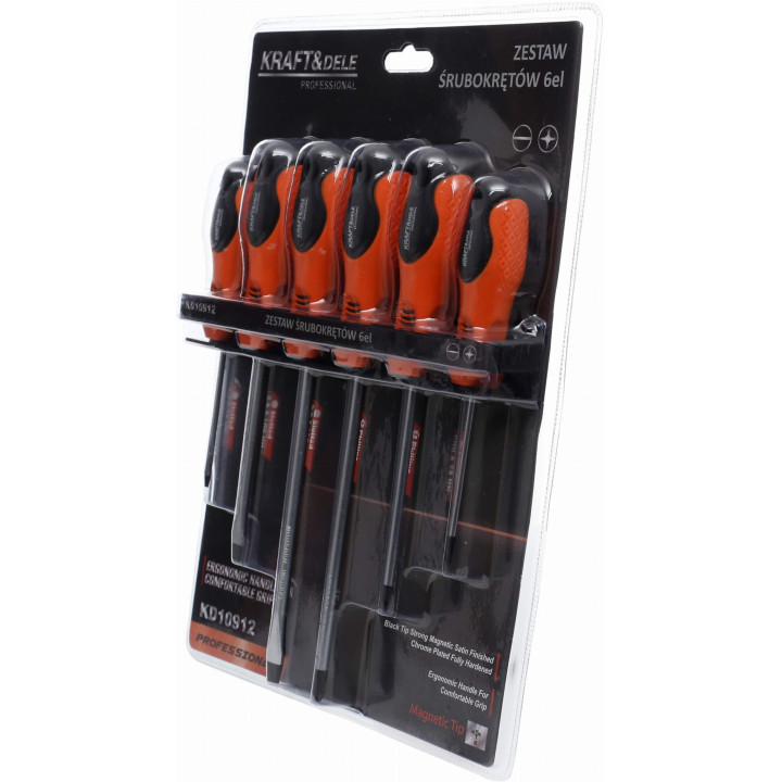 Zestaw śrubokrętów 6 elementów KD10912