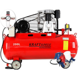 Kompresor olejowy 200L 400V KD1475 +Separator! Zestaw