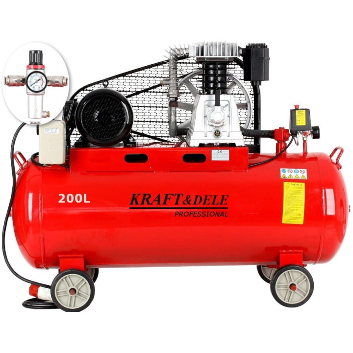 Kompresor olejowy 200L 400V KD1475 +Separator! Zestaw
